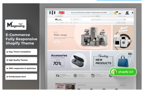 Megawing - Clean Multipurpose Shopify 2.0 Responsive Theme