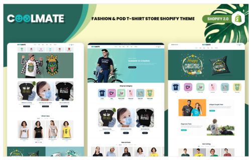 Coolmate - Fashion & POD T-Shirt Store Shopify Theme