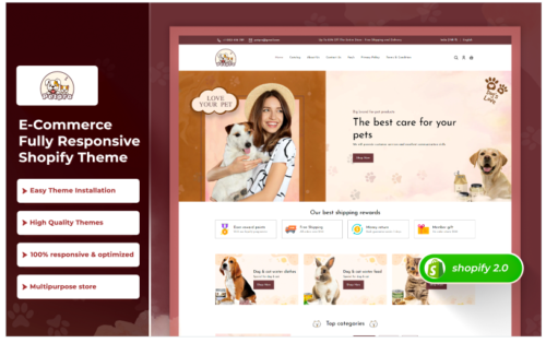 Petpro - Multipurpose Premium Animal Food and Accessories Store Shopify 2.0 Theme