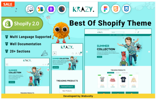Krazy - Mega Cloth Shopify 2.0 Responsive Theme
