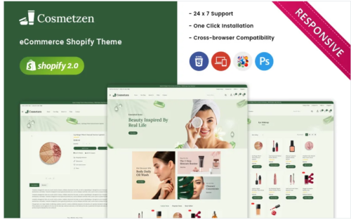 Cosmetzen - Beauty & Cosmetics Responsive Shopify Theme