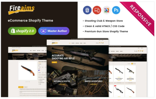 Fireaims - Weapon Store and Shooting Club Shopify Theme