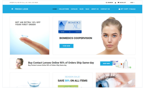 Fresh Look - Contact Lens Store Shopify Theme