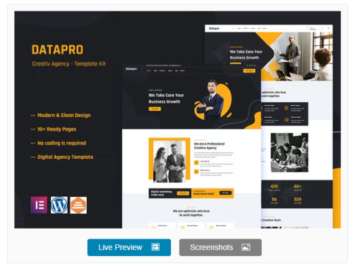 Datapro - Creativ Agency Elementor Template Kit