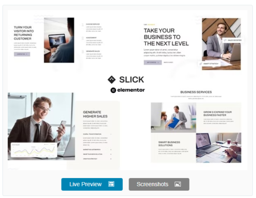Slick - Multipurpose Business & Marketing Agency Elementor Template Kit