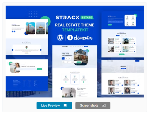 STRACK Estate - Realty Elementor Template Kit