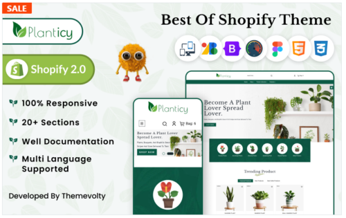 Planticy Nursery–Interior & House–Furniture Shopify 2.0 Premium Responsive Theme
