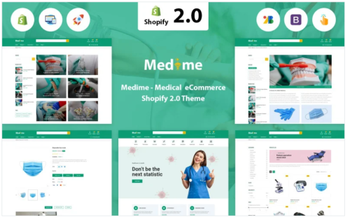 Medime - Medical Shopify 2.0 Theme Shopify Theme