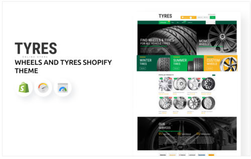Wheels and Tyres eCommerce Shopify Theme