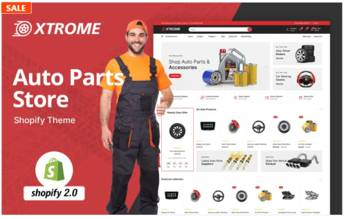 Xtrome - Auto & Spare Parts Store Shopify Theme