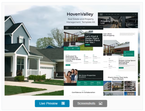 Hovenvalley - Real Estate and Property Management Template Kit