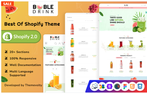 Boble Drink - Mega Dinks Shopify 2.0 Premium Responsive Theme