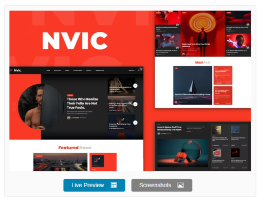 Nvic - Blog & Magazine Elementor Template Kit