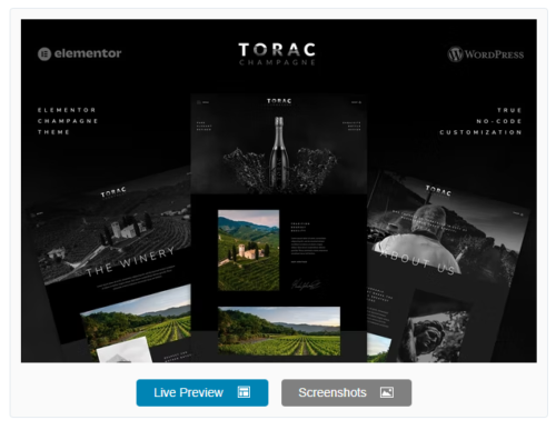 Torac - Champagne Elementor Template Kit