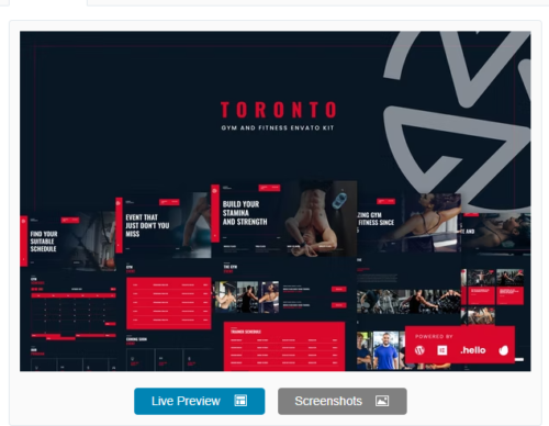 Toronto - Gym & Fitness Elementor Template Kit