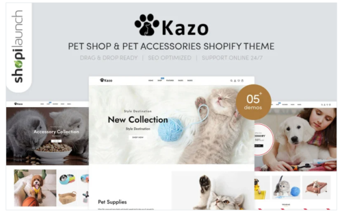 Kazo - Pet Shop & Pet Accessories Shopify Theme
