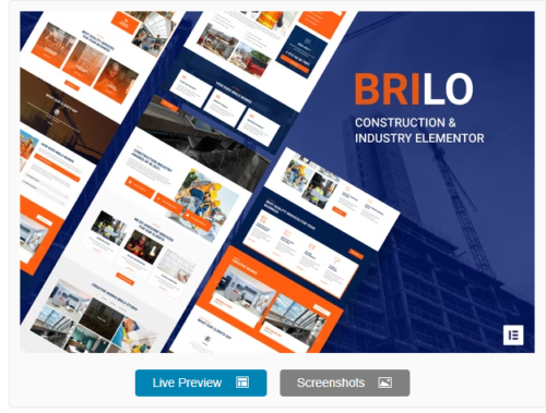 Brilo - Construction & Industry Elementor Template Kit