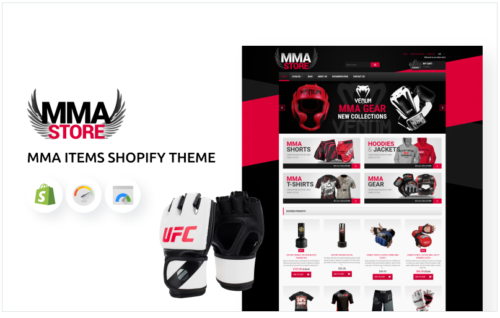 MMA Items Sports Store Shopify Theme