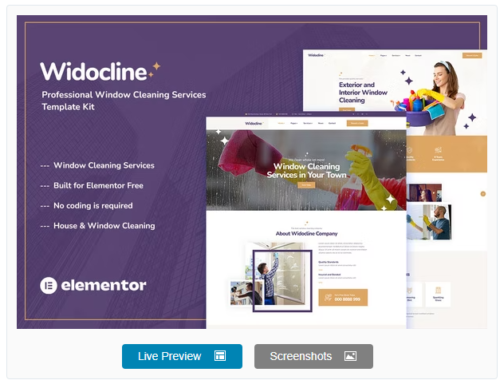 Widocline - Professional Window Cleaning Services Template Kit