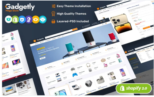 Gadgetly - Electronics & Gadgets Marketplace Store for Shopify OS 2.0 Theme