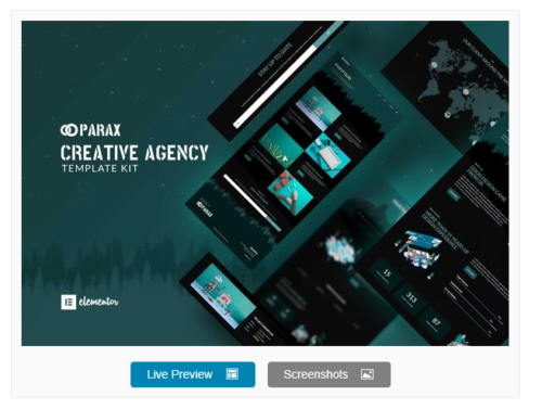 Parax - Creative Agency Elementor Template Kit