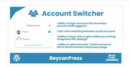Account Switcher for WordPress-Multiple accounts