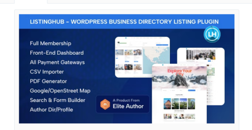 ListingHub – WordPress Business Directory Listing Plugin