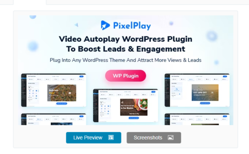PixelPlay – Video Autoplay And Thumbnail Overlay WordPress Plugin