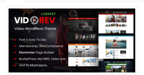 VidoRev - Video WordPress Theme