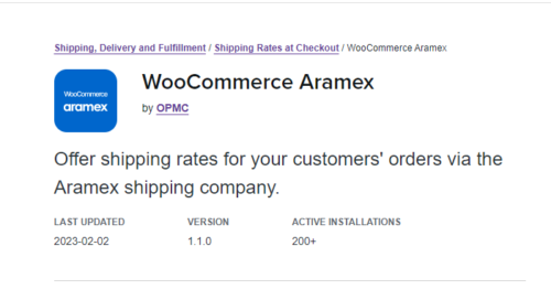 WooCommerce Aramex Shipping