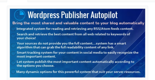 WordPress Publisher Autopilot
