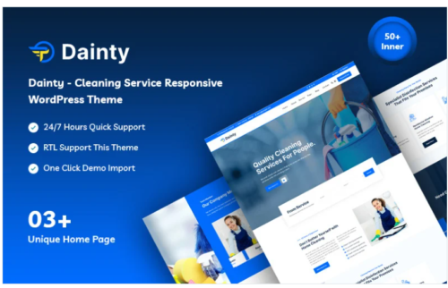 Dainty - Cleaning Service Responsive WordPress Theme