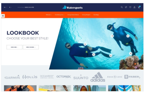 Watersports - Diving Store PrestaShop Theme