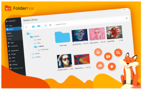 Folder Fox - Media Folders And Search For Wordpress