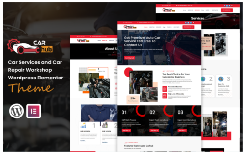 CarHub - Auto Mechanic & Car Service WordPress Template