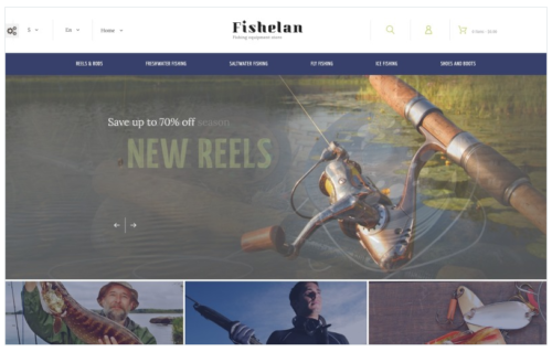 Fishelan - Fishing Equipment PrestaShop Theme