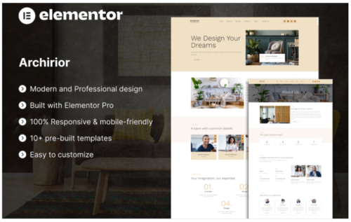 Archirior - Architect & Interior Design Elementor Template kit