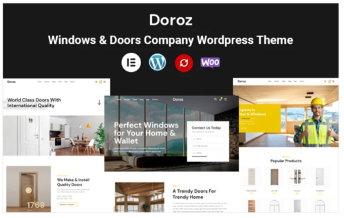 Doroz - Windows & Doors Company High Quality Wordpress Theme