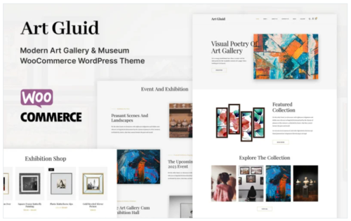Art Gluid - Art Gallery and Museum WooCommerce Theme