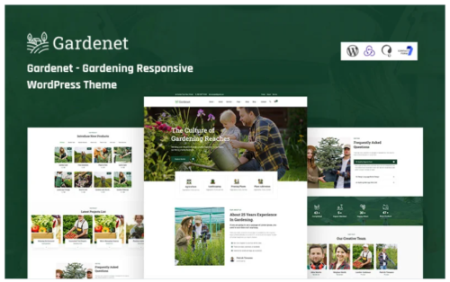Gardenet - Gardening Responsive WordPress Theme