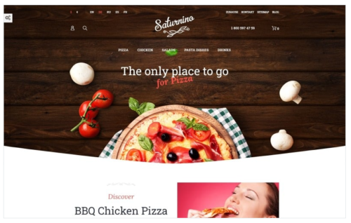 Saturnino - Pizza Restaurant PrestaShop Theme