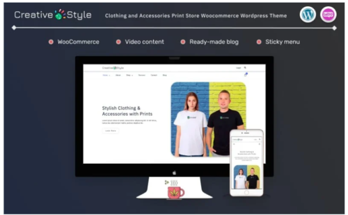 Creative Style - Clothing and Accessories Print Store Woocommerce Wordpress Theme