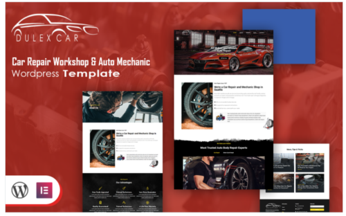 Deluxcar - Car Repair Workshop & Auto Mechanic WordPress Theme