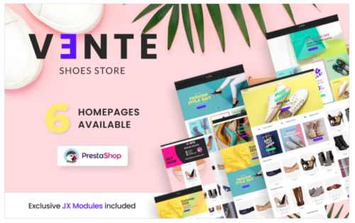 Vente - Shoes Store Clean Bootstrap Ecommerce PrestaShop Theme