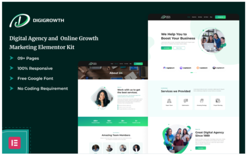 Digigrowth - Digital Agency and Online Growth Marketing Elementor Kit