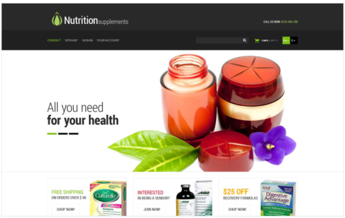 Nutrition Products PrestaShop Theme