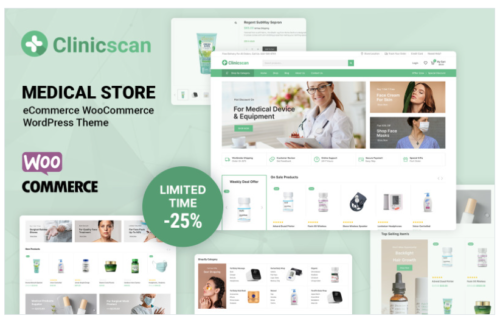 Clinicscan - Medical and Drug WooCommerce Theme