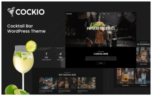 Cockio - Restaurant and Cocktail Bar WordPress Theme
