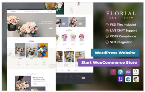 Florial - Flower & Decoration Best of Conversion-friendly WooCommerce Theme