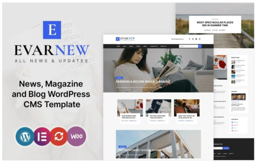 EvarNew - News Magazine WordPress Theme